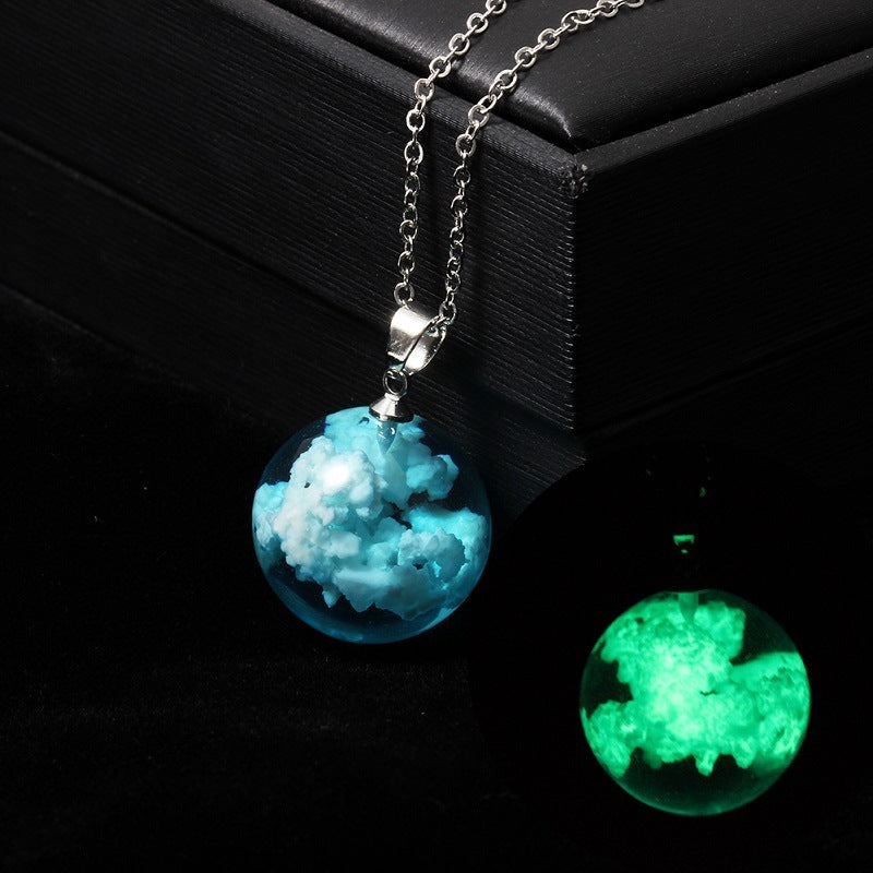 Baiyun necklace resin time gemstone clavicle chain